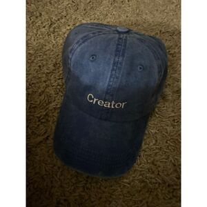 Brand new creator hat cap baseball blue pop store 100% cotton